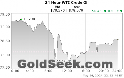 WTI Crude Oil 24 Hour