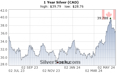 GoldSeek.com provides you with the information to make the right decisions on your Canadian $ Silver 1 Year investments