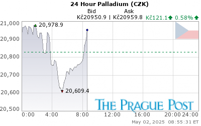 Palladium (CZK) 24 Hour