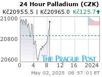 Palladium (CZK) 24 Hour